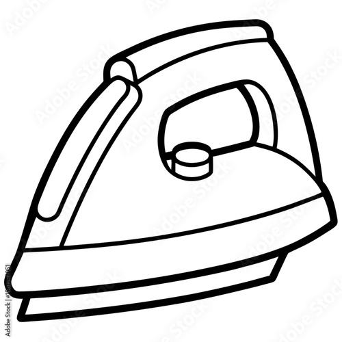 Electric Iron line art vector