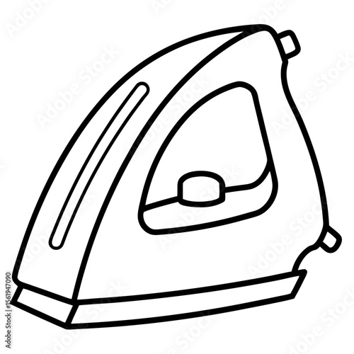 Electric Iron line art vector