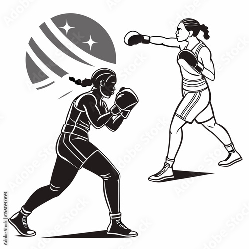women boxer player