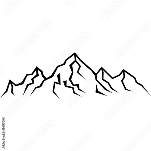 Mountain Silhouette Illustration