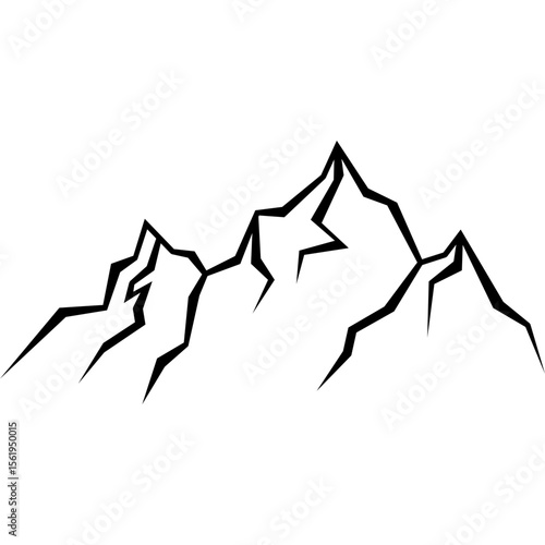 Mountain Silhouette Illustration