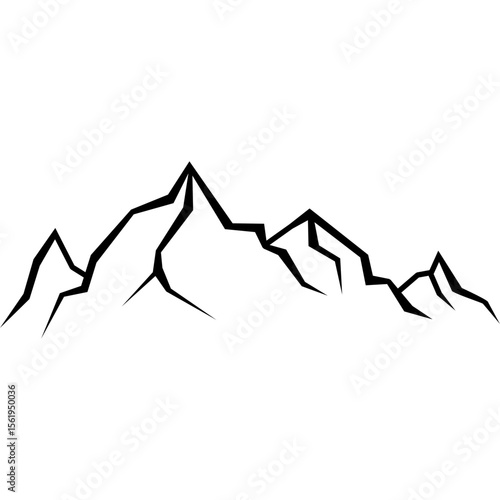 Mountain Silhouette Illustration