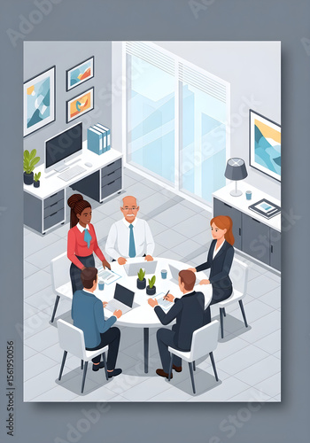 montage of business people working together