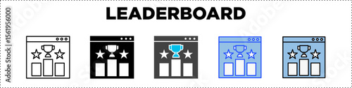 Leaderboard Icon Pack Line Glyph