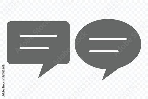 Chat message icons. Speech bubble symbol set. chatting speech bubble symbol icon set. comment icon button. Vector illustrator 