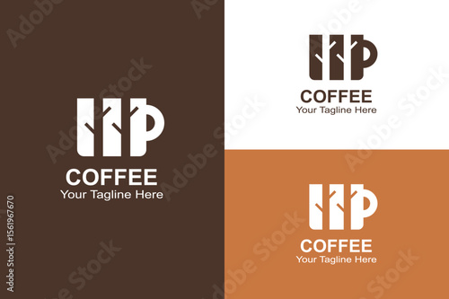 Eco Coffee Logo – Nature Tree Symbol for Organic Cafe