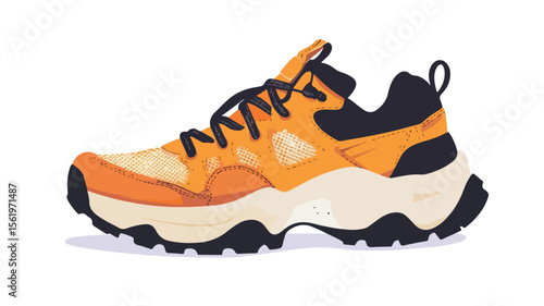 Stylish Fashion Sneakers with Laces for Sport Footwear Design