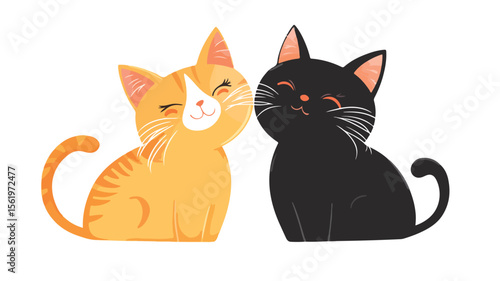 Cute Friendly Cat Licking and Flirting Playfully - Funny and Nice