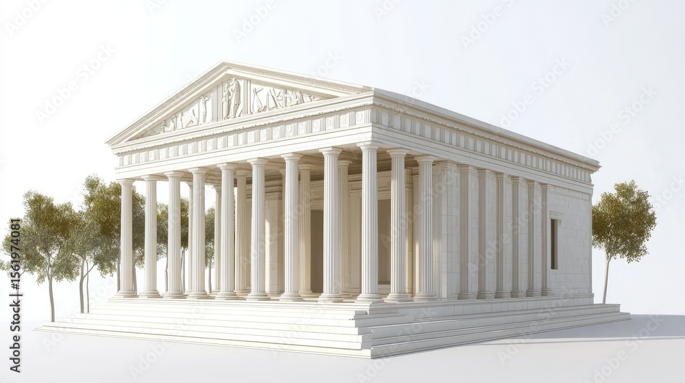 Obraz premium Ancient Greek Temple: Architectural Marvel