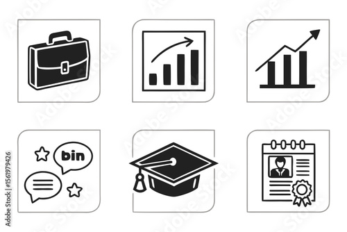 business icons set