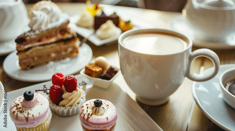 Indulge in Elegance: A Symphony of Exquisite Afternoon Tea, Coffee, and Desserts Indulge in Elegance: A Symphony of Exquisite Afternoon Tea, Coffee, and Desserts