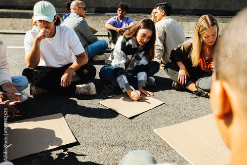 Quadro em tela Rising up: How youth are spearheading climate action across the globe