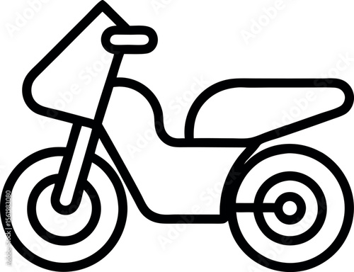 Bicycle isolated on white background