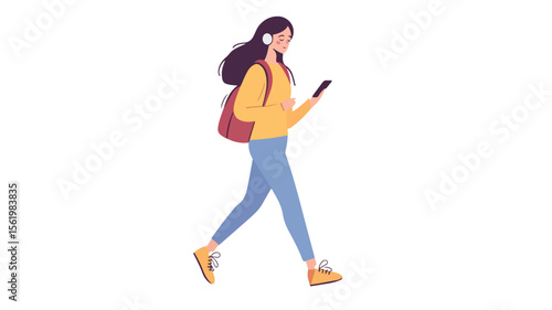 Modern Woman Consumed by Smartphone Addiction in Digital Age