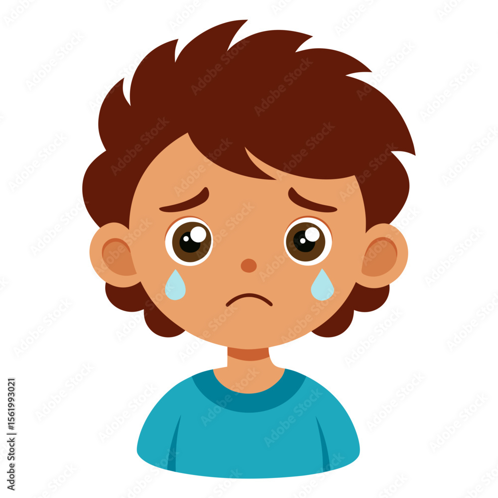 sad child, crying child, tearful kid, upset child, emotional child, child portrait, cartoon child, kid face, child character, white background, flat design, child avatar, child clipart, children vecto sad child, crying child, tearful kid, upset child, emotional child, child portrait, cartoon child, kid face, child character, white background, flat design, child avatar, child clipart, children vecto