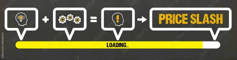 Fototapeta premium Price Slash 
