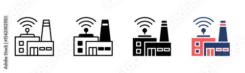 Wallpaper Mural Smart Factory icon sheet multiple style collection Torontodigital.ca