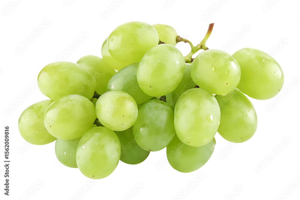 fresh green grapes isolated on white background PNG ,ai generated fresh green grapes isolated on white background PNG ,ai generated