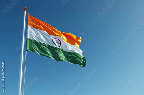 Celebrate India’s Independence Day and Republic Day with this vibrant, waving Tiranga flag. Perfect for patriotic videos, historical tributes, national events, and cultural projects, this high-quality