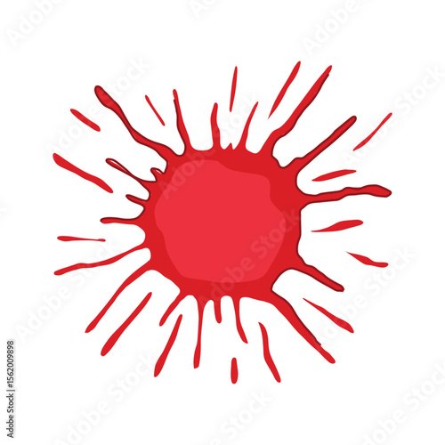 detection blood stain cartoon vector illustration