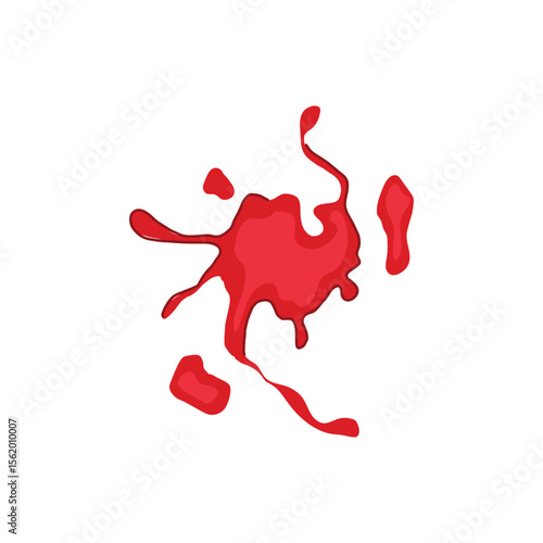 dna blood stain cartoon vector illustration