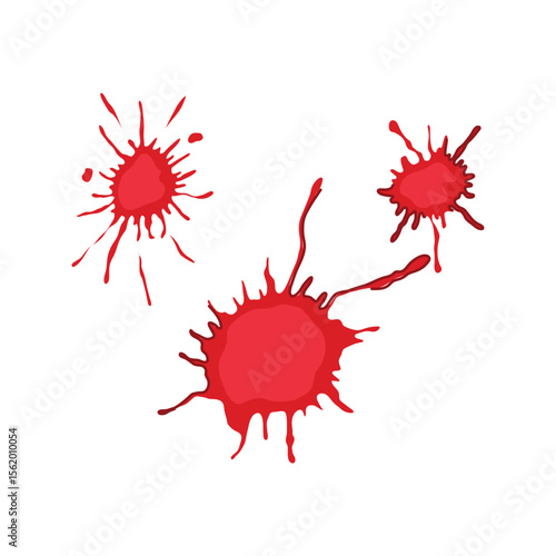 evidence blood stain cartoon vector illustration