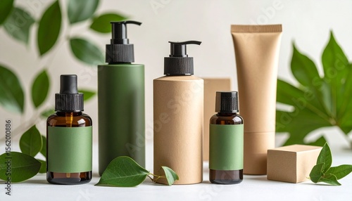 Natural Skincare Products Eco-Friendly Bottles and Packaging