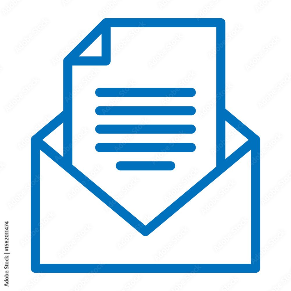Fototapeta premium mail document icon