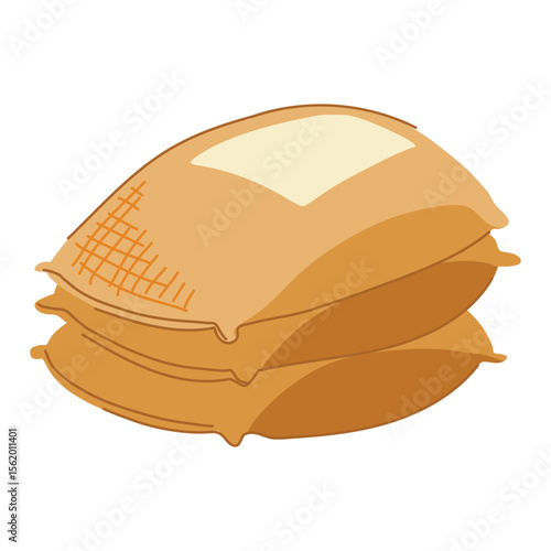 packaging cereal bag cartoon vector illustration