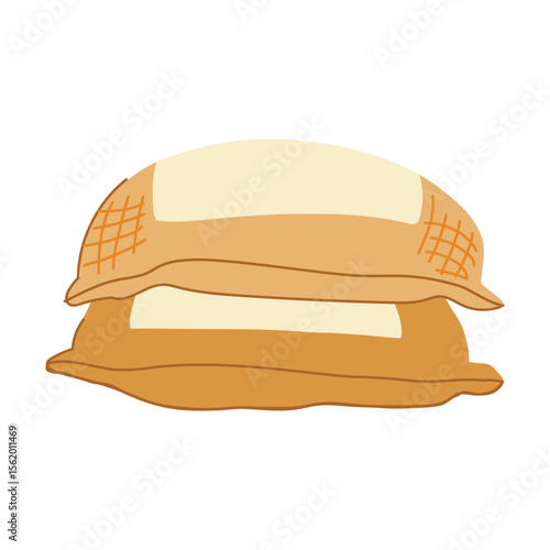 nutrition cereal bag cartoon vector illustration