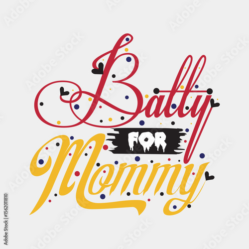 Batty For Mommy Vector Art Design, Mommy and Me Bat Graphic Design, Cute Bat Clipart for Mom, Halloween Batty T-Shirt Design, Happy Halloween Mommy Bat Svg Cut File, Love My Mommy Batty Graphic