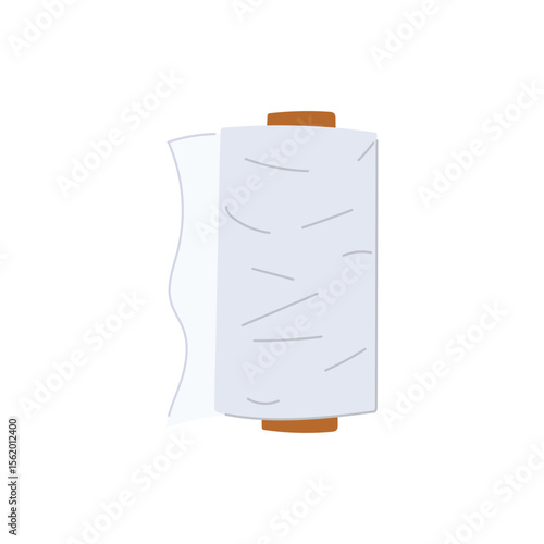 food cling film cartoon vector illustration
