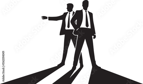 
Businessman Silhouette Vector Set