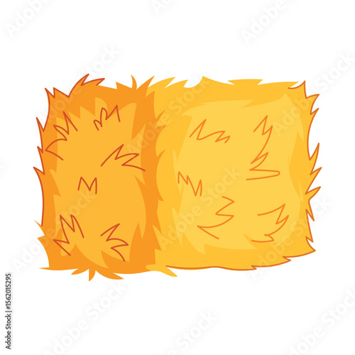 barn haystack cartoon vector illustration