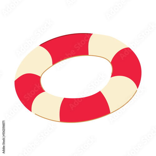 buoyancy lifebuoy cartoon vector illustration