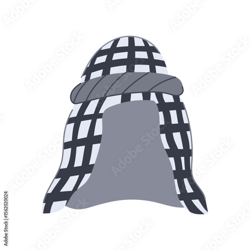 hanfu oriental headdress cartoon vector illustration