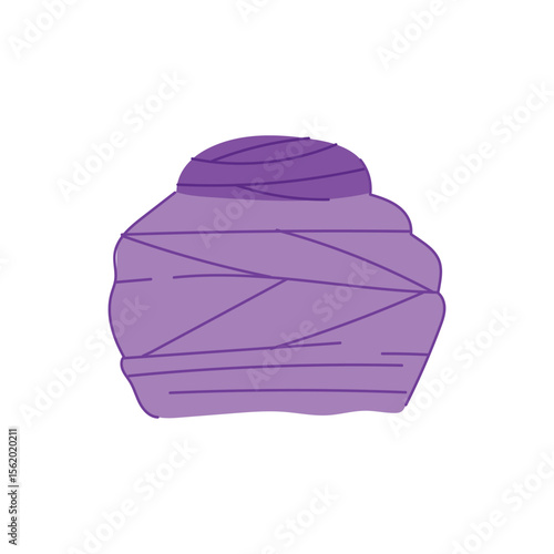 burqa oriental headdress cartoon vector illustration