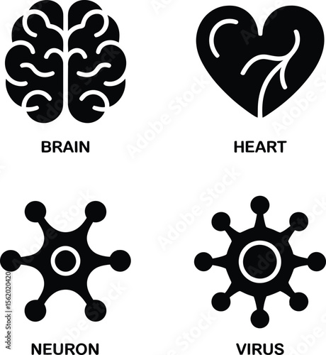Anatomy and Neuroscience Icon Collection.