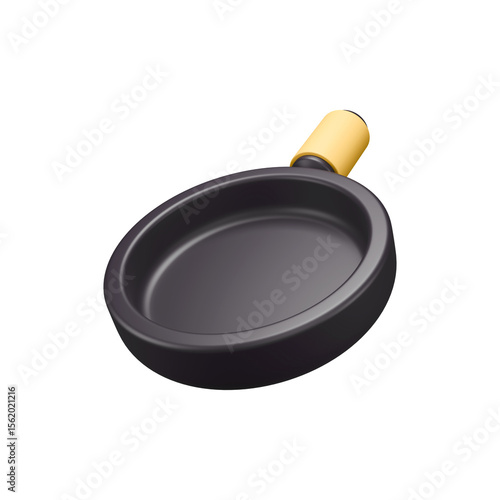Angled View Frying Pan Render