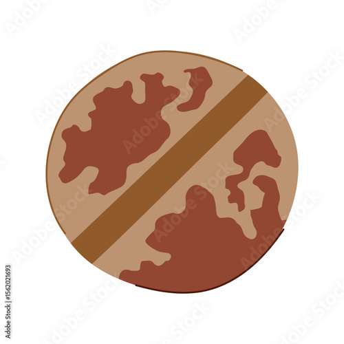 reflection rusty screw head cartoon vector illustration