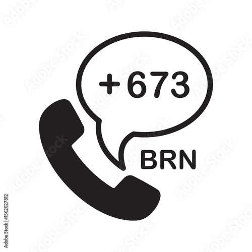 Brunei Darussalam Phone Number Icon | Dialing Code