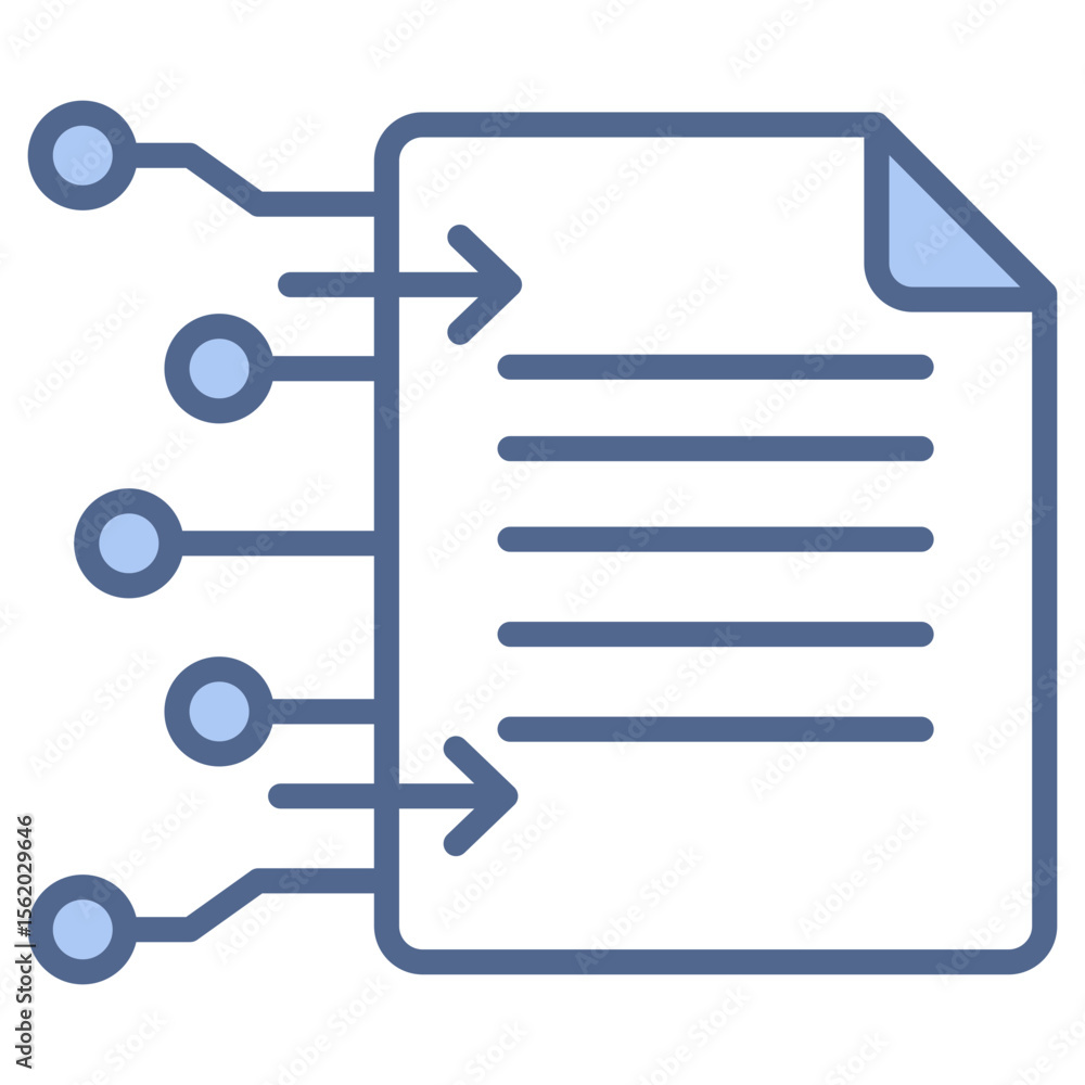 Text Generation Blue Icon Text Generation Blue Icon