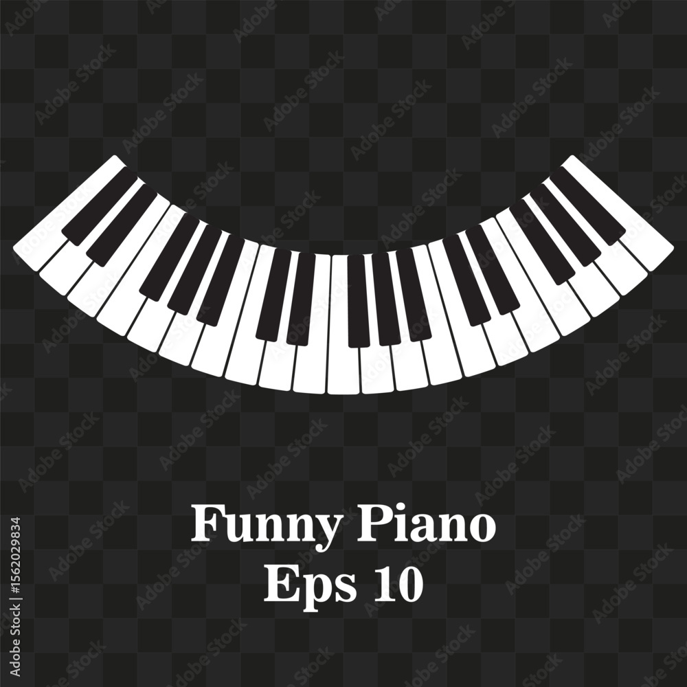 Fototapeta premium Piano Keyboard, key. Musical background. Melody. Instrument. Set. Sound. Classical instrument. Eps 10. Synthesizer, club