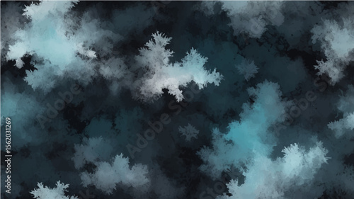 abstract Dark stormy clouds moving across the sky in a dramatic and moody atmosphere