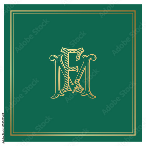 ME, EM, logo ME, Letter ME,  Monogram ME,Wedding Monogram, Wedding Logo, Logo Design , Monogram Vintage