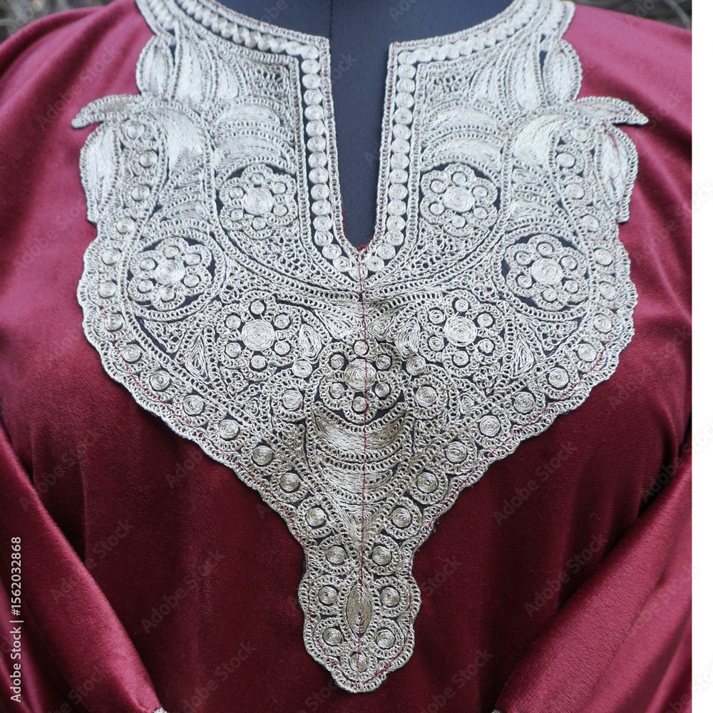 Obraz premium Display of kashmiri pheran, traditional dress of kashmir