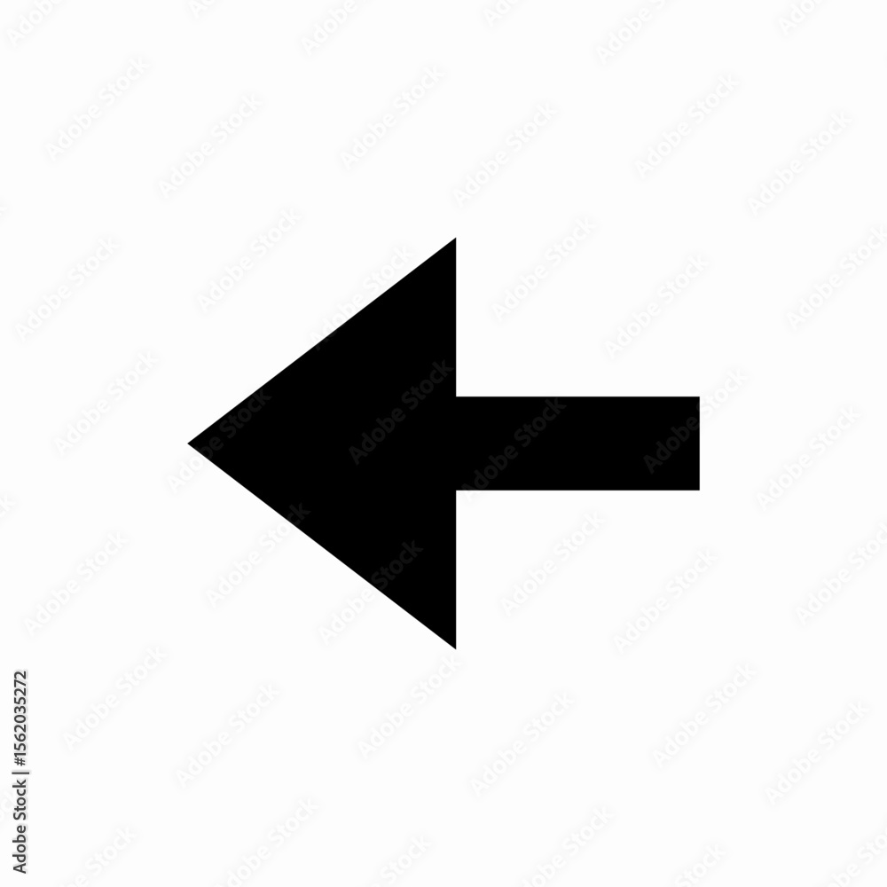 arrow left icon vector sign arrow left icon vector sign