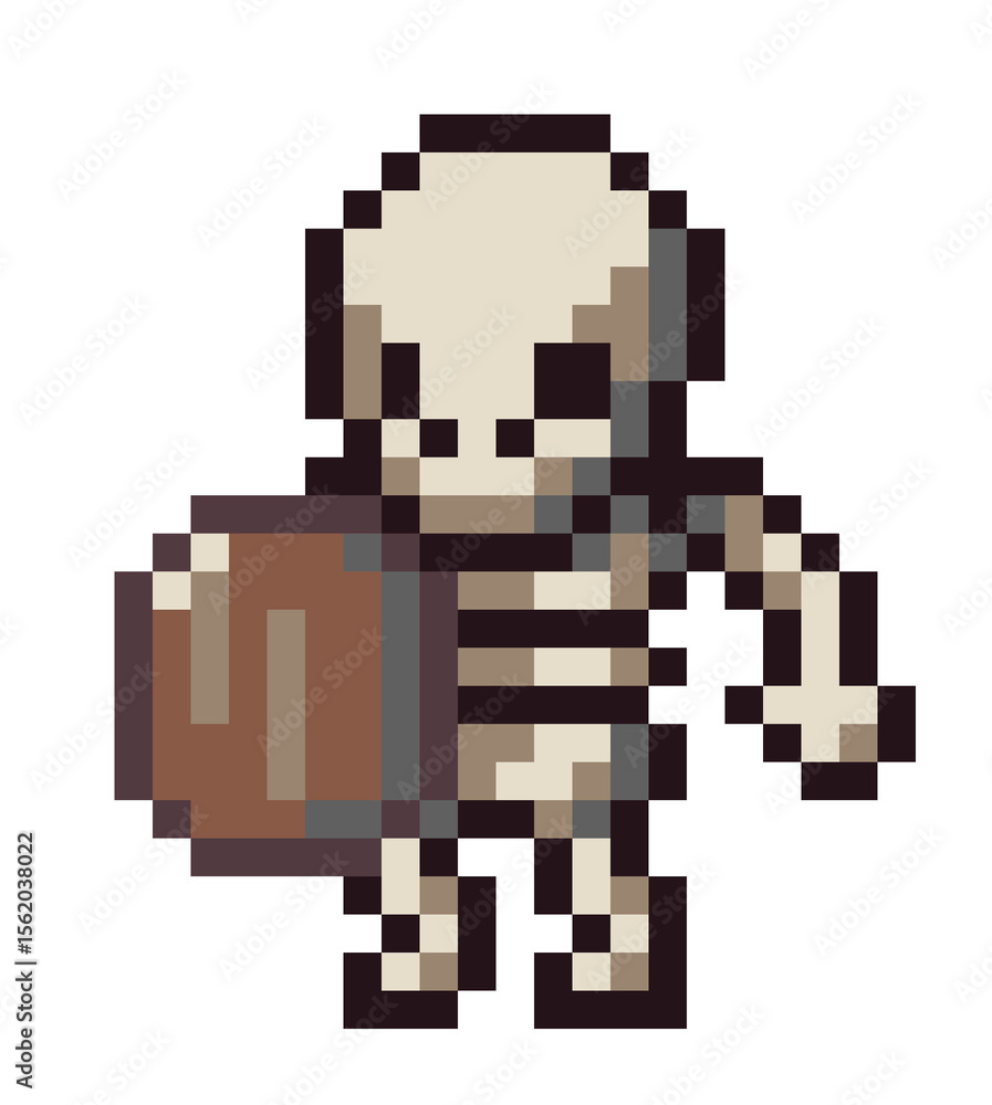 Fototapeta premium Pixel Skeleton Pack