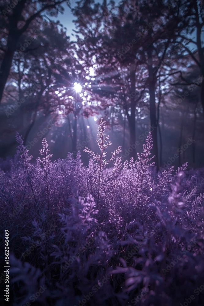 Obraz premium morning mist in the forest