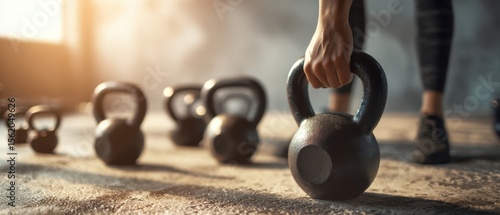 The kettlebell workout emphasizing strength and motivation in a modern gym setting.